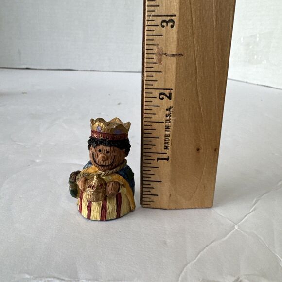 GIFTCO Vintage Holy Nativity Miniatures 11 Piece Set Polystone- Excellent In Box - Picture 9 of 11